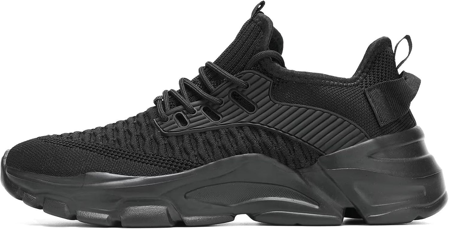 Men'S Running Shoes, Non Slip, Breathable, Lightweight Fashion Sneakers, Slip Resistant Athletic Sports Walking Gym Work Shoes