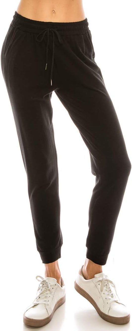 Women'S Soft Fleece Jogger Pants Drawstring Pockets Premium Warm Track Sweatpants