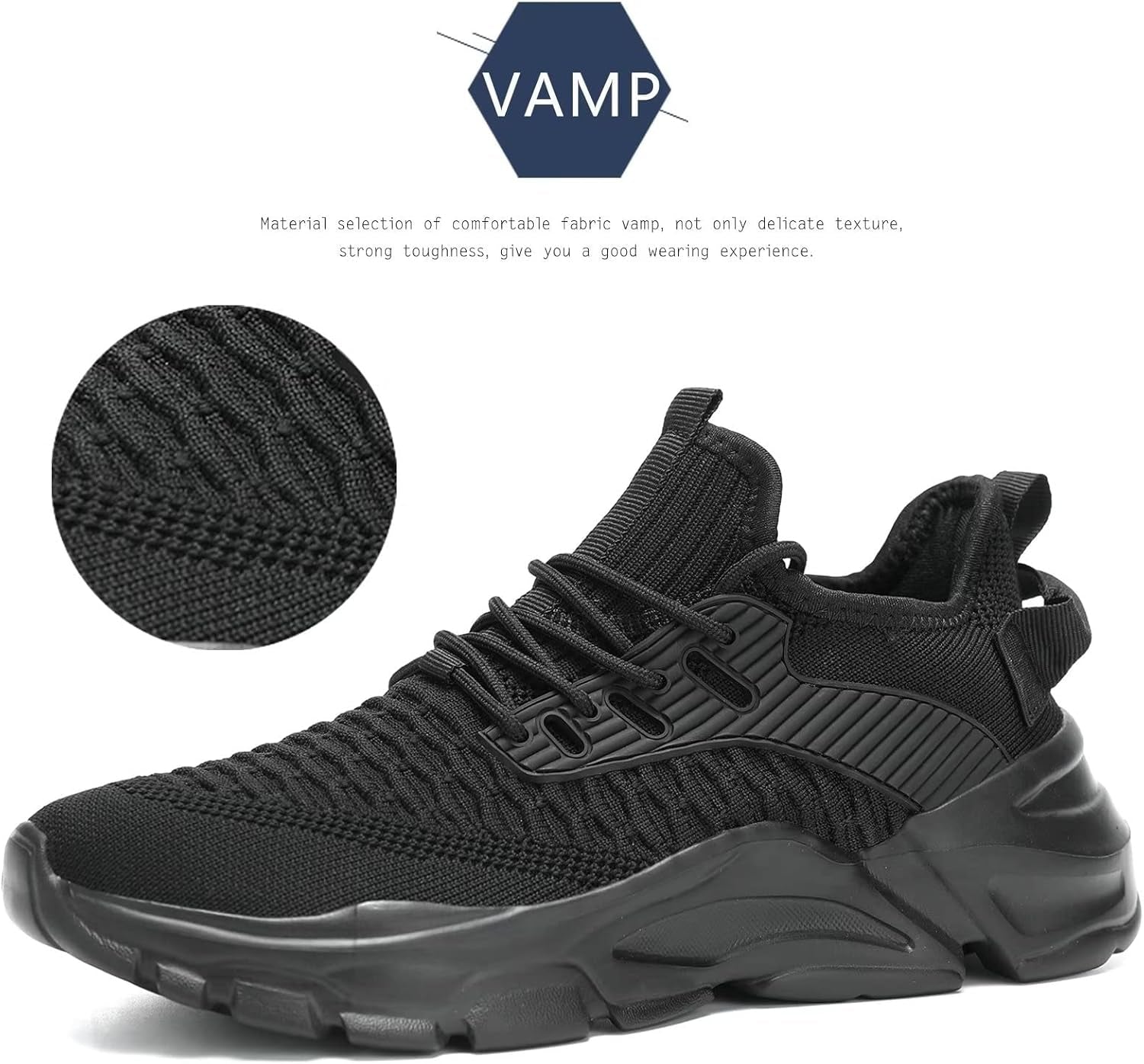 Men'S Running Shoes, Non Slip, Breathable, Lightweight Fashion Sneakers, Slip Resistant Athletic Sports Walking Gym Work Shoes