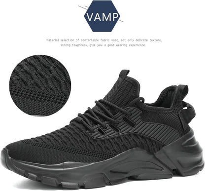 Men'S Running Shoes, Non Slip, Breathable, Lightweight Fashion Sneakers, Slip Resistant Athletic Sports Walking Gym Work Shoes