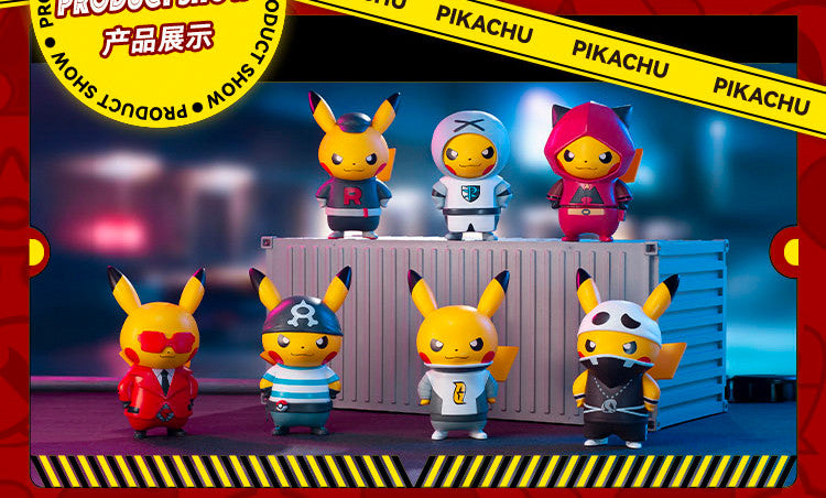 Pokémon Pikachu Villain Costume Series Figurine (Random)