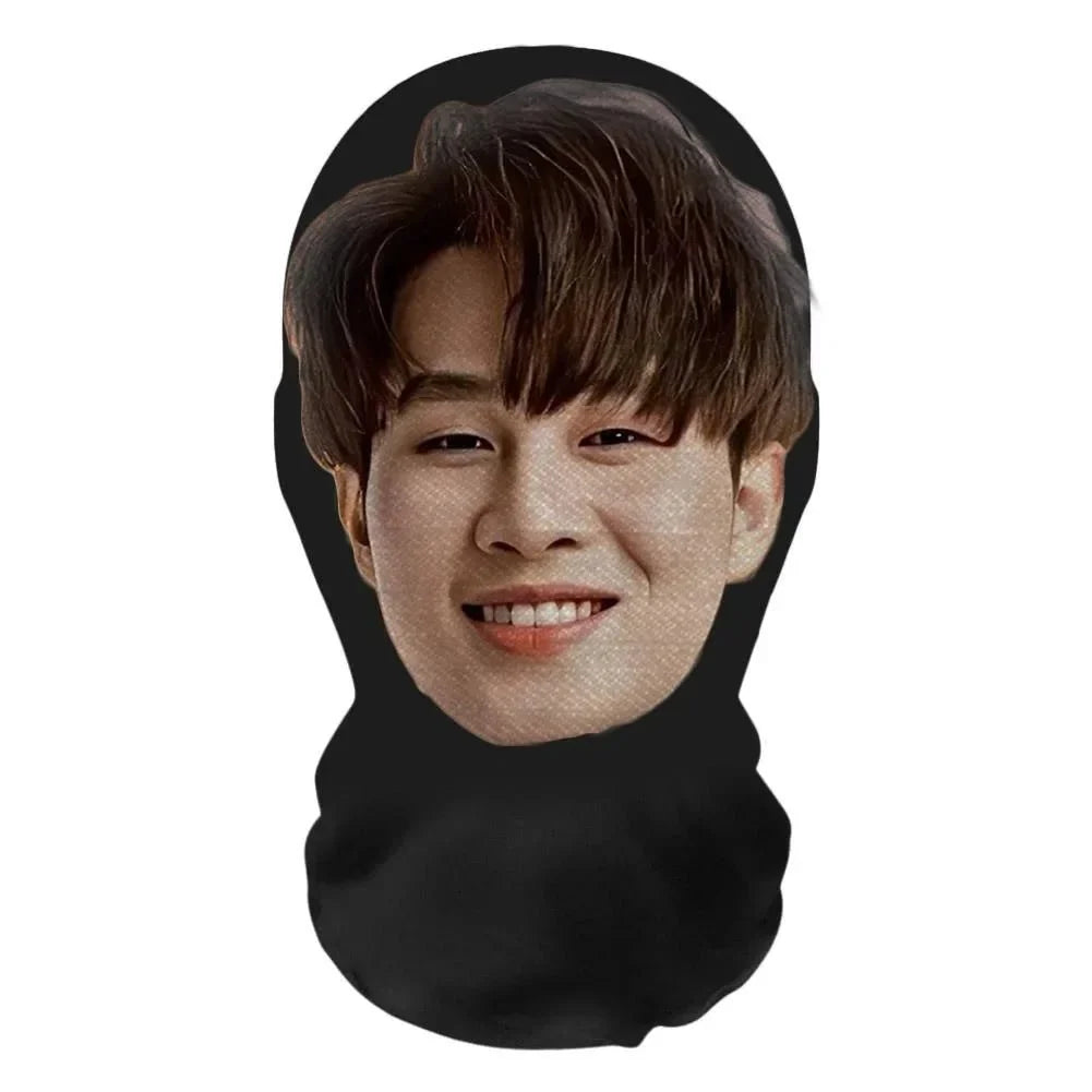 Realistic 3D Celebrity Face Mask | Full Face Nylon Cosplay Headgear for Halloween