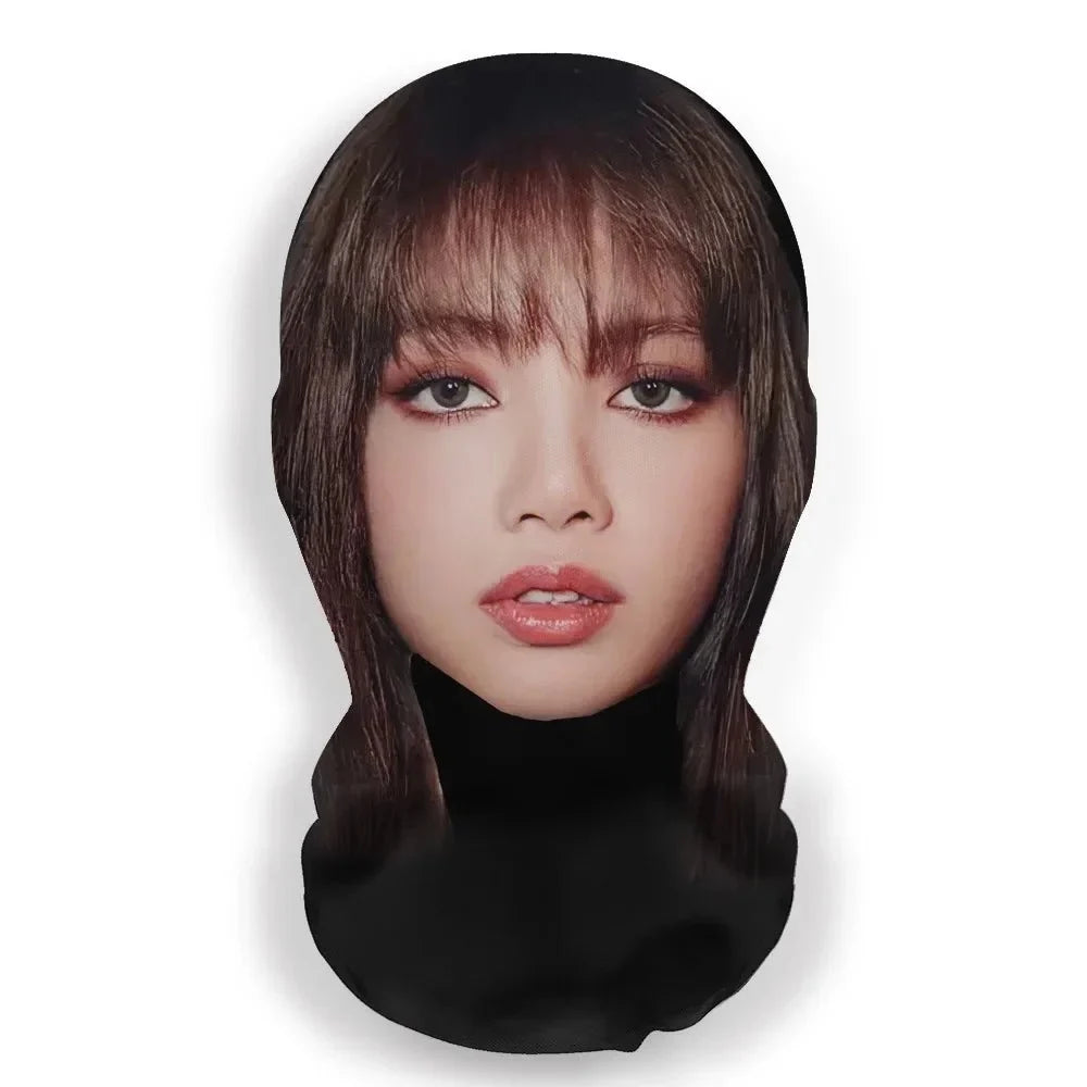 Realistic 3D Celebrity Face Mask | Full Face Nylon Cosplay Headgear for Halloween